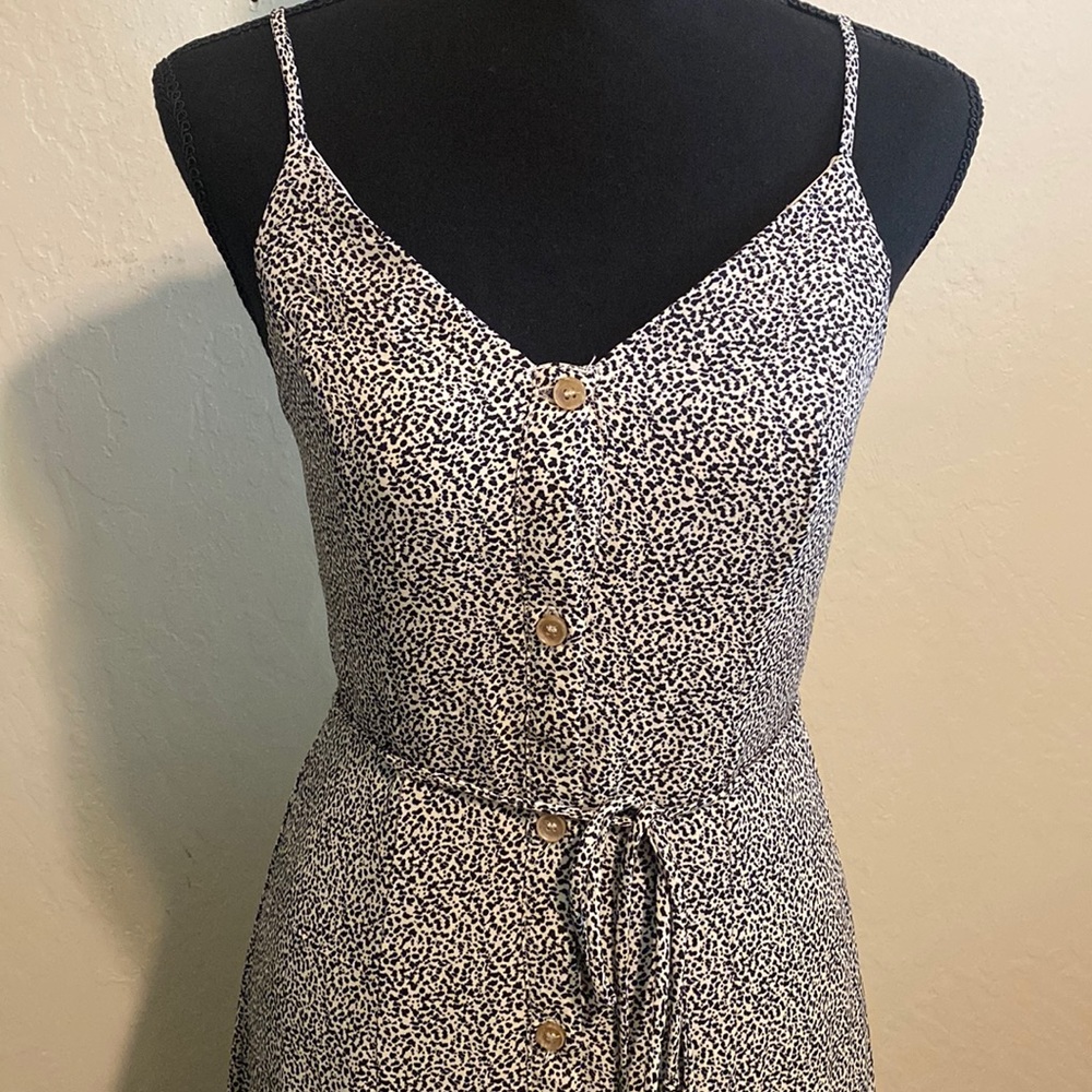 Spotted Button-Down Dress